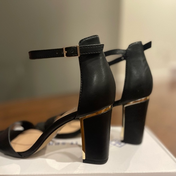 Black aldo open toe sandal heels - Picture 4 of 5
